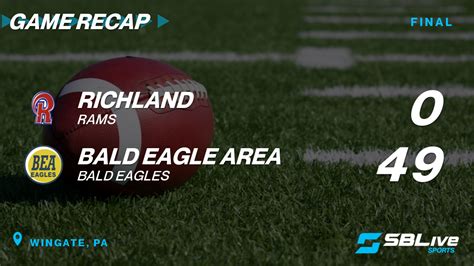 bald eagle area football schedule|bald eagle football live stream.